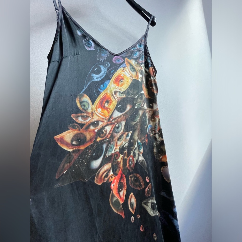 Silk Avant-Garde Designer Slip Dress Size Small / Medium - Picture 12 of 16